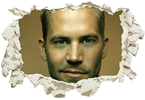 Unified Distribution Fast and Furious Paul Walker - Wandtattoo mit 3D Effekt, Aufkleber für Wände und Türen Größe: 92x61 cm, Stil: Durchbruch