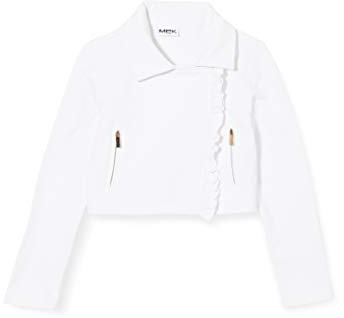 Mek Chiodo Felpa Cappotto, Bianco (off White 01 900), 152 (Taglia Unica: 12A) Bambina