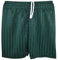 21Fashion Kids Unisex Shadow Stripe Gym Sports Games School PE Shorts Bottle Green
