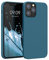 kwmobile Cover per Apple iPhone 12 / iPhone 12 Pro Custodia - Back Case per Smartphone in Silicone TPU - Protezione Gommata - petrolio matt