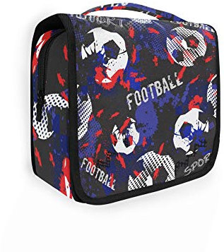 RELEESSS Trousse de toilette à suspendre pour le sport, le football, le maquillage, les produits cosmétiques