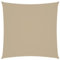 vidaXL Toldo Parasol Lona Protector Solar Sombra de Patio Jardín Terraza Balcón Parque Exterior de Vela Cuadrado de Tela Oxford Beige 3x3 m