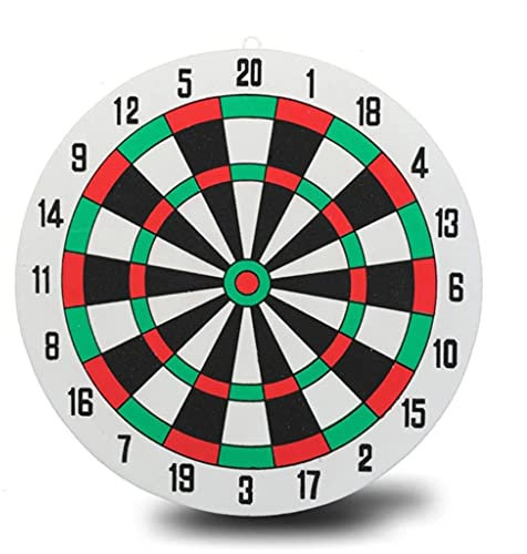VEILTRON Dartscheiben-Set Indoor-Wurfspiel-Schaumstoffbrett ohne Klammern mit 2 Stahlspitzen-Darts für Battle Game Competitive Bar Game