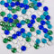 Hisredsun Lot de 290 Galets en Verre, 1350g Galets Plats, Perles Plates en Marbre, Pierres De Remplissage De Vase, Galets De Verre Artificiels, Pot De Fleurs, Aménagement Paysager