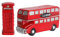 NUOBESTY Telefonzelle London Mini 2 Stücke London Rote Stra?e Telefonkabine Vintage London Bus Ornament Desktop Zeichen Für Bauernhaus Home Dekorationen Geschenke
