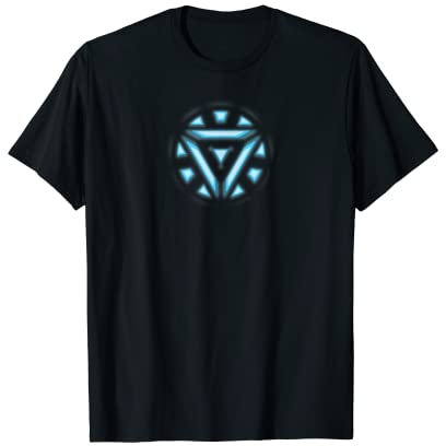 Marvel Studios Iron Man Tony Stark Arc Reactor Maglietta