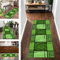 Teppich Läufer Lang Flur Küche rutschfest waschbar Korridor Teppichläufer Grün Polyester 50X200CM Küchenläufer Modern Abstrakt Schlafzimmer Kinderzimmer Wohnzimmer Meterware Teppichmatten Flurläufer