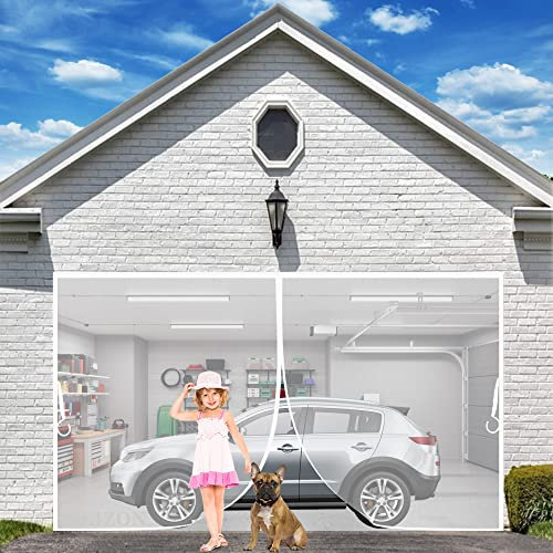 Zanzariera Porta Finestra A Rullo 240x270cm Bianco Tenda Anti-zanzare Totalmente Magnetica Chiusura Automatica per Porta Finestra/Balcone Punch Gratuito