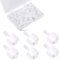 30 Stück Spritzenadapter, Männlich Luer Lock 3/32 Inch Luer Lock Anschluss Kit auf Spritzenkupplungsadapter Luer Adapter
