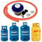 Catering Parts UK Gas Hose, Clips & Gas Regulator Butane 28 Mbar (Clip on) 21mm Clip on 30mbar BBQ
