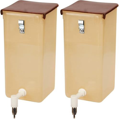 Kerbl 74160 Abreuvoir pour Lapins Spécial 1000 ML, Marron (Lot de 2)