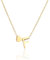 HSWYFCJY Halskette Damen Gold Kette mit Buchstabe F 316L Edelstahl Namenskette mit Herz Anhänger Verstellbar Initialen Halskette Personalisierte Schmuck Geschenke für Frauen Mädchen 45+5cm
