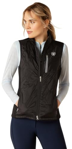 ARIAT Women's Fusion Insulated Vest, Black, Medium