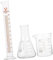 PartyKindom Laboratory Conical Flask Laboratory Measuring Device 1 Set Experimental Tool Glass Big Lab Glassware Chemistry Glassware