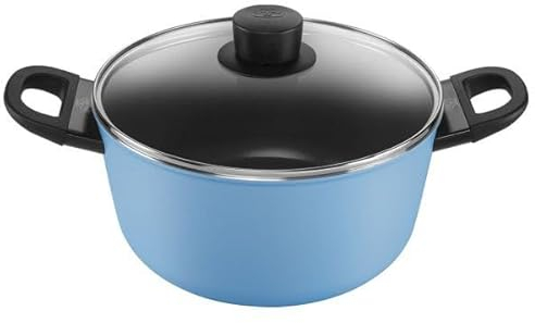 Ballarini Kasserolle mit Deckel 24 cm | blau | Aluminium | rund