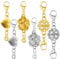 Bohoray 6 Stück Magnet Schmuck-Verschlüsse, Kette Stark Kettenverschluss, Magnetische Magnetverschluss Armband für DIY Armband Schmuck Halskette Making (Gold, Silber)