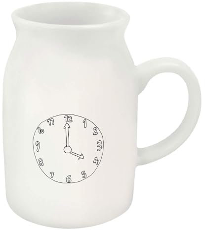 300ml 'Clock Face' Ceramic Milk Jug (MJ00002229)
