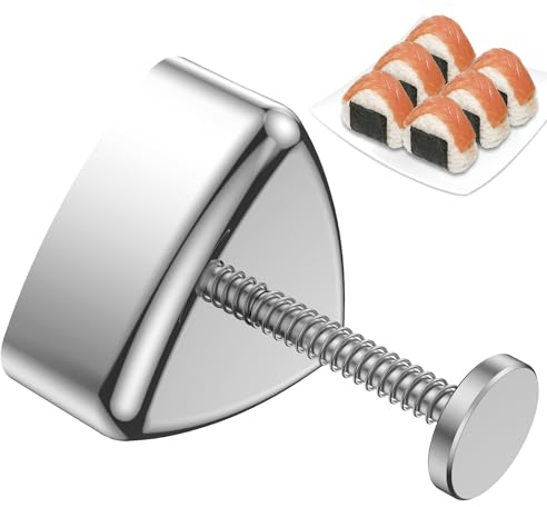 Takonashi® Stampo per Onigiri in Acciaio Inossidabile - Crea Perfetti Sushis Onigiris - Stampo Antiaderente - Non Si Attacca - Accessorio per Cucina Giapponese Facile da Usare - OriginalCorner®