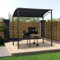 ARKEM Gazebo per Barbecue 215x150x220 cm Antracite in Acciaio,Gazebo Pergola Con Telo Impermeabile Richiudibile E Struttura Rettangolare In Acciaio Inossidabile Ad Alta Densità, Per Arredo Giardino, T