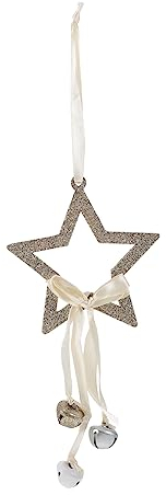 Alipis Holz Weihnachtsglocke Baumelnd Christbaumschmuck Weihnachtsdeko Hängende Glöckchen Weihnachtsglocken