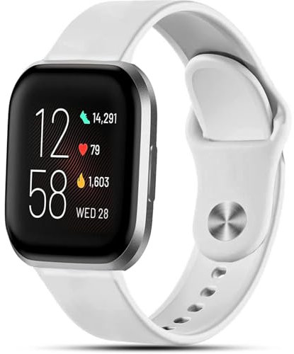 VELULYX Silikonarmband kompatibel mit Fitbit Versa 2/Fitbit Versa/Fitbit Versa Lite, Sportarmband für Herren Damen