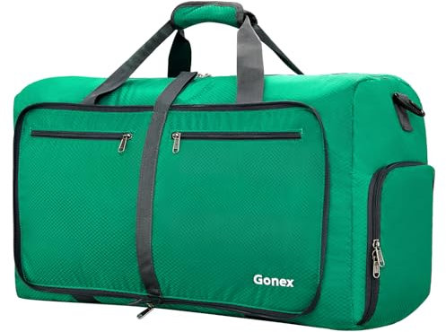 Gonex Leichter Faltbare Reise-Gepäck 150L Duffel Taschen Sporttasche für Reisen Sport Gym Urlaub Mintgrün