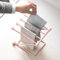 Brrnoo Hand Towel Stand, Towel Drying Rack Towel Rack Stand with Multi Purpose Folding Towel Stand Rack, Countertop Dishcloth Drying Rack, Vertical Hand Towel Stand, Rag Storage Holder
