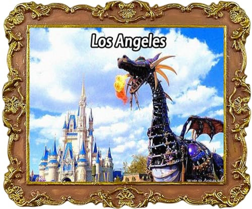 Disneyland Park Los Ángeles EE.UU. recuerdos turísticos imán de nevera atracciones ciudad imán para nevera