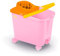 Happy Rainbow - Cubo de fregona con escurridor y Ruedas giratorias Reciclado 14L sostenible Ideal para Limpieza de Suelos y hogar