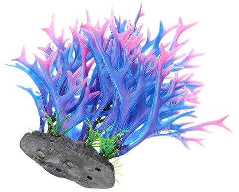 Mipcase Aménagement Paysager Plantes Plantes Artificielles Décor sous l'eau Faux Paysage Ornement Orner Artificiel sous l'eau en Plastique Plante Aquatique