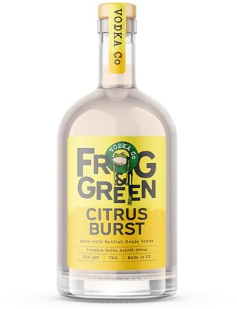 Frog and Green Citrus Burst Premium Vodka Spirit Drink | 70cl | 20% abv