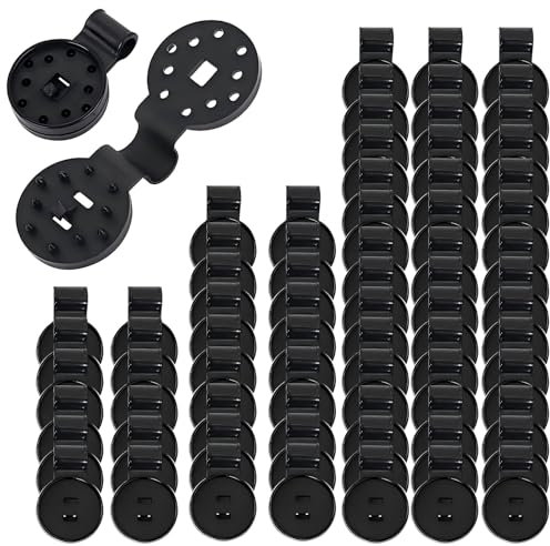 Motcoda Lot de 100 clips de fixation pour pare-soleil de jardin - Pour filet en plastique - Verrouillage de bâche de terrasse
