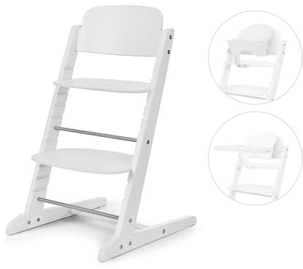 CYBEX Gold IRIS Hochstuhl 3in1-Set, Mitwachsend, 6 Monate - 99 Jahre, Inkl. Baby-Set und Tablett, Buchenholz/Kunststoff, All White