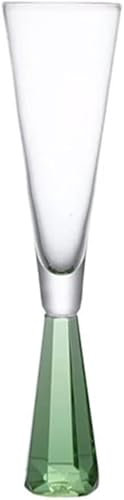 WZYYCV Bicchieri Bicchieri da Vino Bicchieri da Champagne in Vetro Trasparente con Stelo Bicchiere da Cocktail 175 ml/5,9 oz Bicchiere Birra