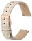 Anbeer 20mm Flat Thin Elegantes Echtes Leder Uhrenarmband, Schnellverschluss Ersatz Uhrenarmband für Frauen,Beige mit roségoldener Schnalle
