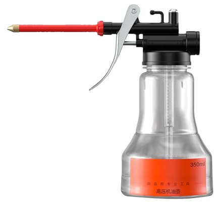 Ahuuen Ölkanne mit Tülle | 350ml Handpumpe Ölkanne Nachfüllbar,Schmierspray für Elektronik Werkstatt Industrieanlagen | Auto Zubehör für Werkzeugwartung Kleingeräte Industrieequipment