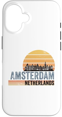Amsterdam Souvenir Niederlande Skyline Holland Hülle für iPhone 16