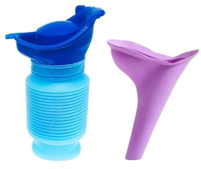 Ginddy Urinario de Emergencia,750ml Botella de Orina PortáTil Reutilizable,Urinarios Portátiles para Hombres,Inodoro Reutilizable de Emergencia para Coche,para Viajes,Camping y Atascos