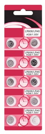 Obotsnoi 10/20 Stück AG9 LR936 Alkaline Knopfzelle Batterie AG9 LR936 Batterie für Uhren Taschenrechner Kleines Elektronisches Gerät