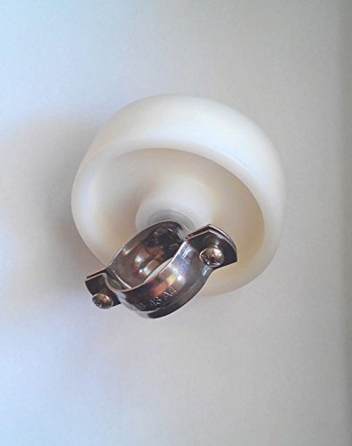 Bauzaunrolle A4-Stahl Bauzaunrad Torrolle Laurad Laufrolle Bauzaun Rolle Fußrolle Bauzaunfuß