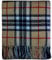 Tartan Blanket Wool Mix Scottish Camel Thompson Tartan 60 x 72 inches