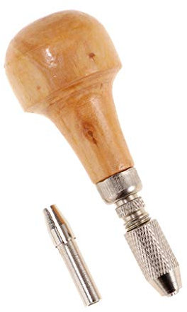 P Prettyia Jewelers Pin Vise Vice Wooden Handle Twisting Wire Wrapping Collet Watches