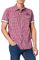 Lonsdale London Berny Homme Chemise Manches Courtes Rouge XXL 100% Coton Slim Fit