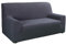 Sofabezug 100% wasserdicht und elastisch, grau | 2 Sitzer (130cm – 160cm) Venezia | Sofabezug/Wasserresistenter Sofaschutz | wasserundurchlässiger und Flexibler Sofabezug
