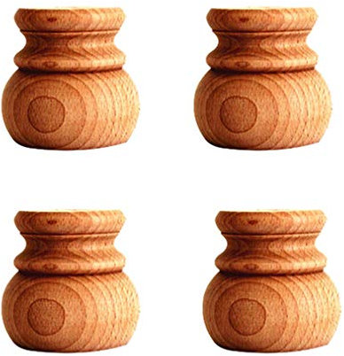Eiche Möbelbeine,Tischbeine,Konisch TV-Tischfüße,Stützbein,4 Stück, für Schrank und Sofa,Hocker,Zubehör senden,Holzfarbe,7cm-15cm