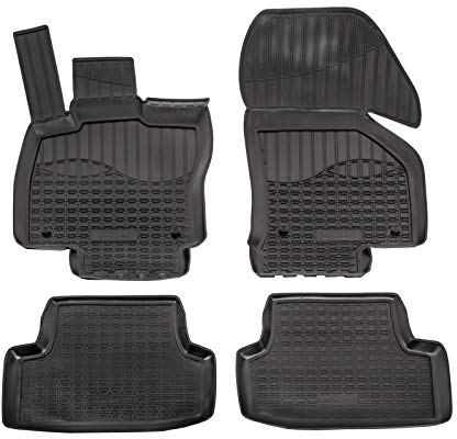 Norm Liners | 3D Gummimatten Auto Matten Fussmatten Kompatibel mit Golf 7, 2012-2019, Rand cca 4cm, Allwetter, 4Tlg, Premium Qualität