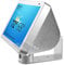 Magnetism stand Aluminum Swivel Stand, Stand for Amazon Echo Show 8, Horizontal 360 Rotation Longitudinal Angle Change Base White ES013-02 UK