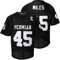 Boobie Miles Trikot 45 Permian Friday Night Lights Fußballtrikot Weiß Schwarz S-XXXL - Schwarz - Mittel