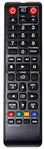 VINABTY AK59-00149A Sostituzione telecomando per Samsung DVD BD-E5500 BD-ES5000/EN BD-F5100 BD-F5500 BD-F5800/XN BD-H5500 BD-J4500 BD-J5500 BD-H5900 BD-J5700 BD-J5900 BD-JM57C