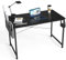 HOMIDEC Writing Computer Desk, Office Work Desk for student and worker, Laptop Table with Storage Bag and Headphone Hook,Modern Simple Style Desks for Bedroom, Home, Office(80x50x75cm)